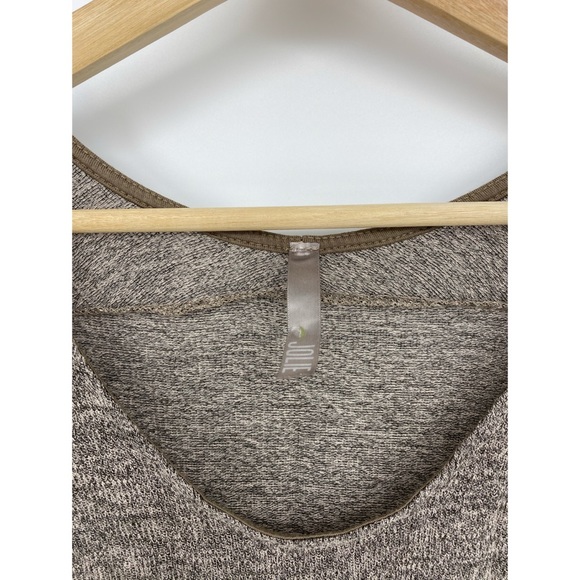 Jolie Beige Marled Stretch Knit Scoop Neck Pullover Sweater - Picture 4 of 4